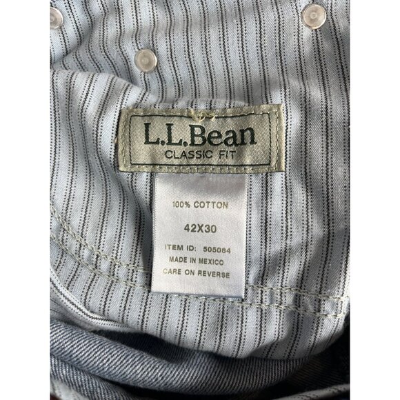 LL Bean Jeans Medium Wash Mens 42 X 30 Blue - Picture 7 of 10
